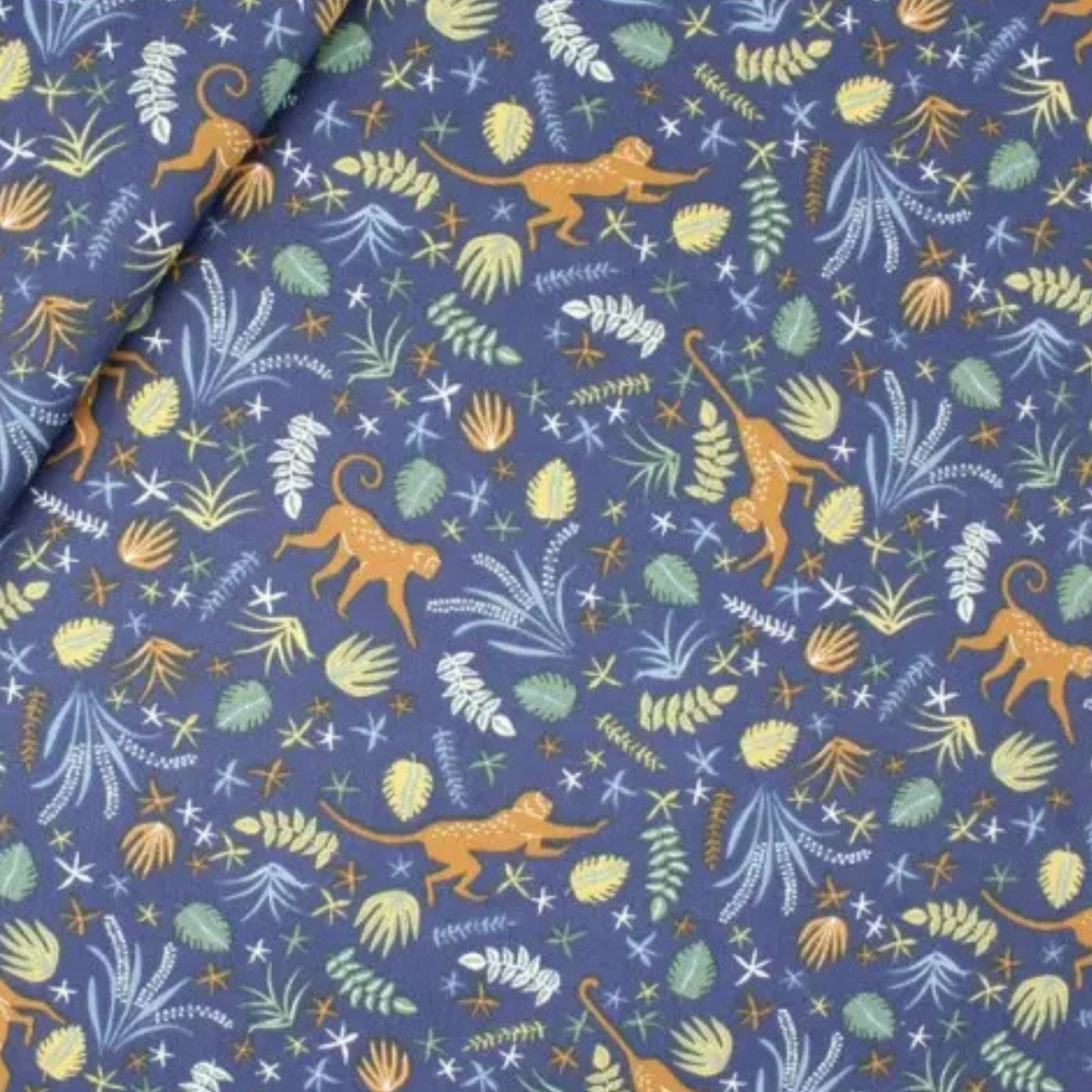 Coupon 50x50cm - Tissu coton Motif singes