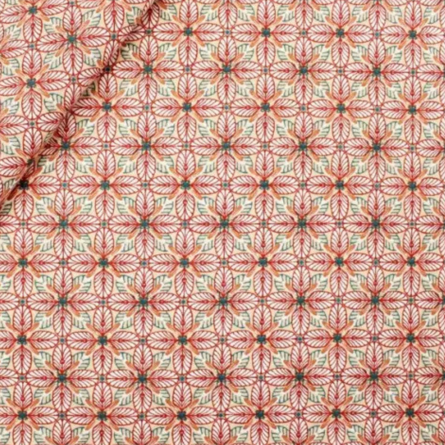 Coupon 45x45cm - Tissu coton Motif fleurs