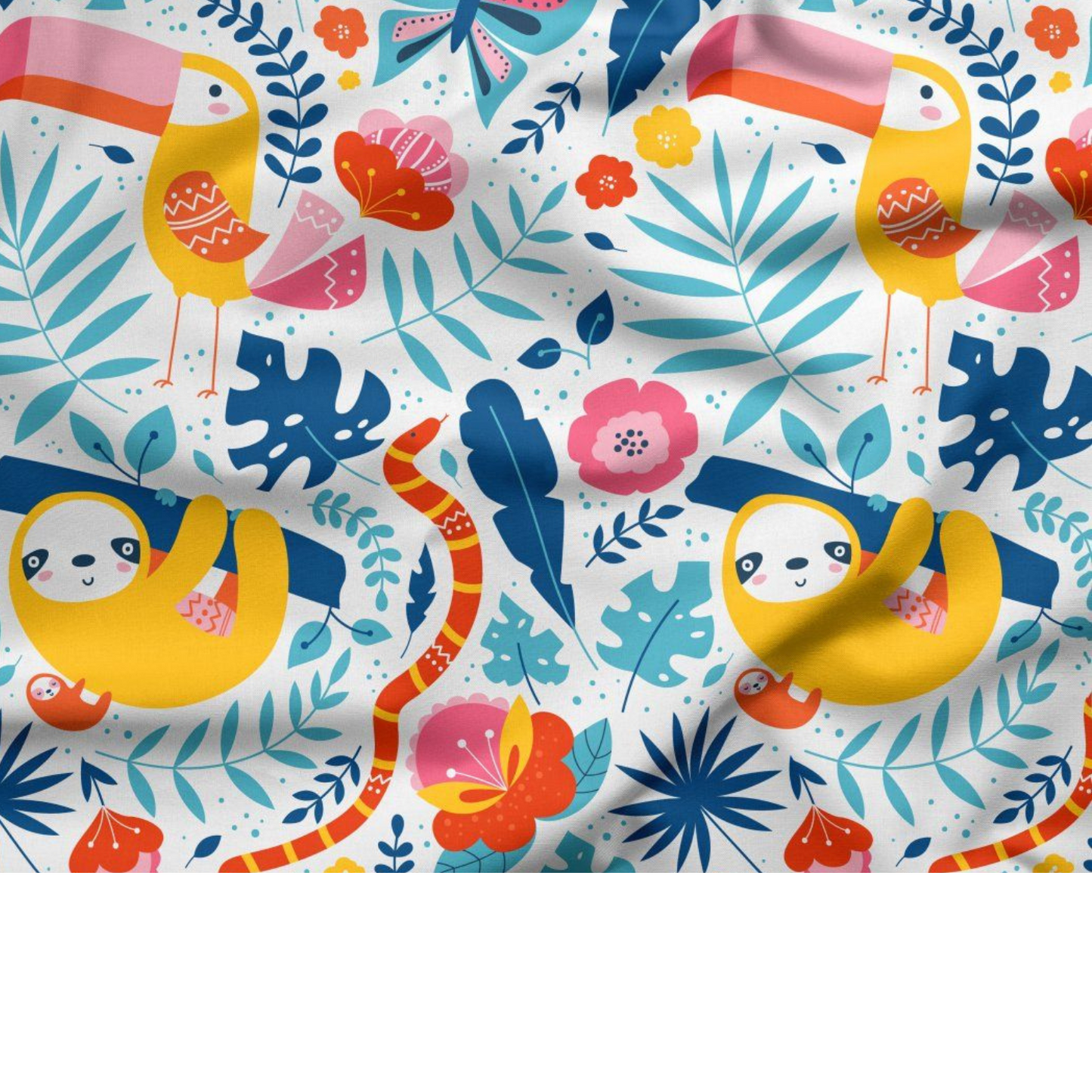 Coupon 50x50cm - Tissu coton Motif animaux
