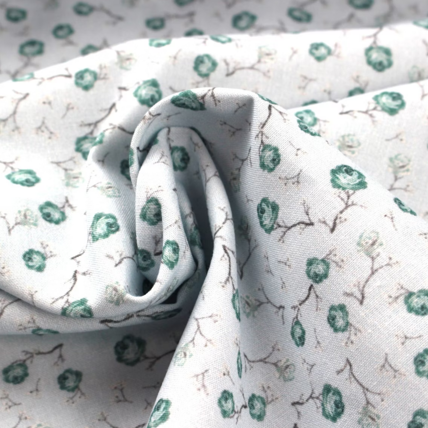 Coupon 45x45cm - Tissu coton Motif fleurs
