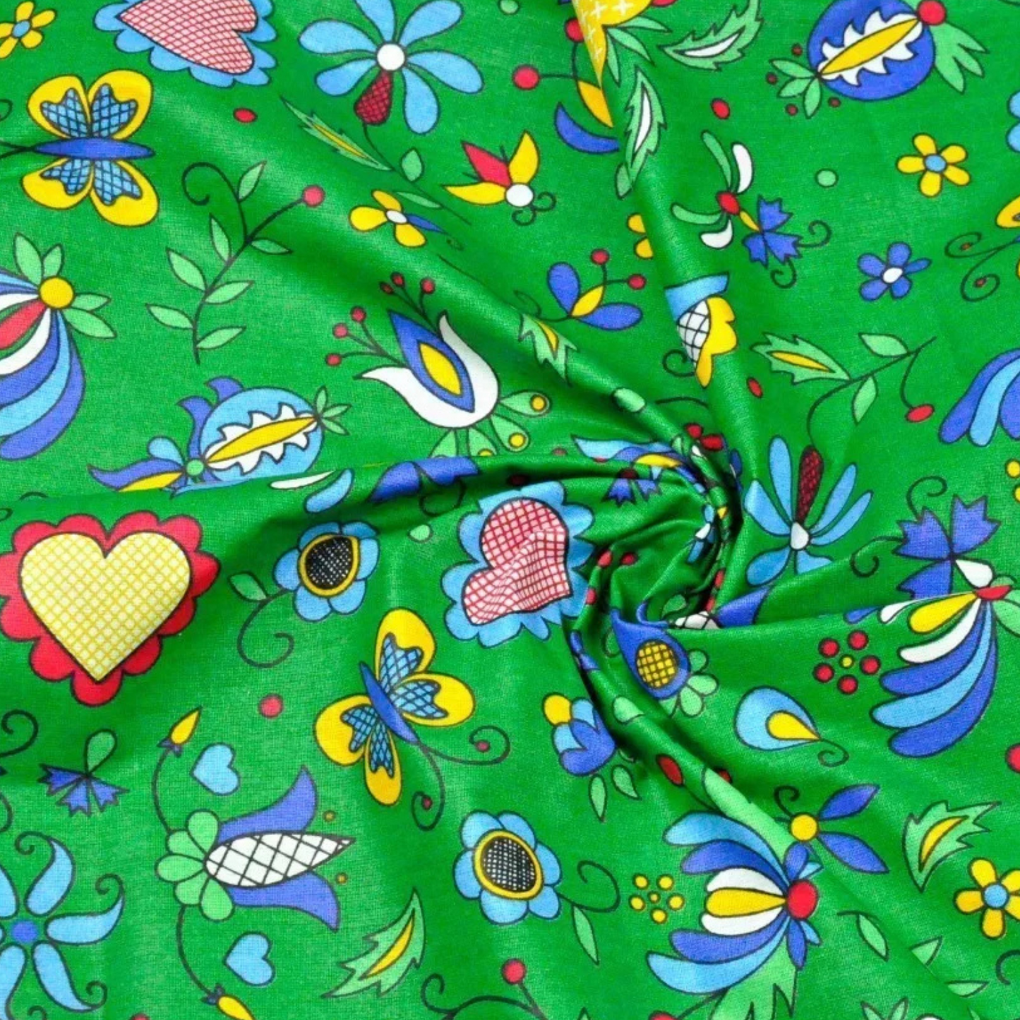 Coupon 50x50cm - Tissu coton Motifs colorés