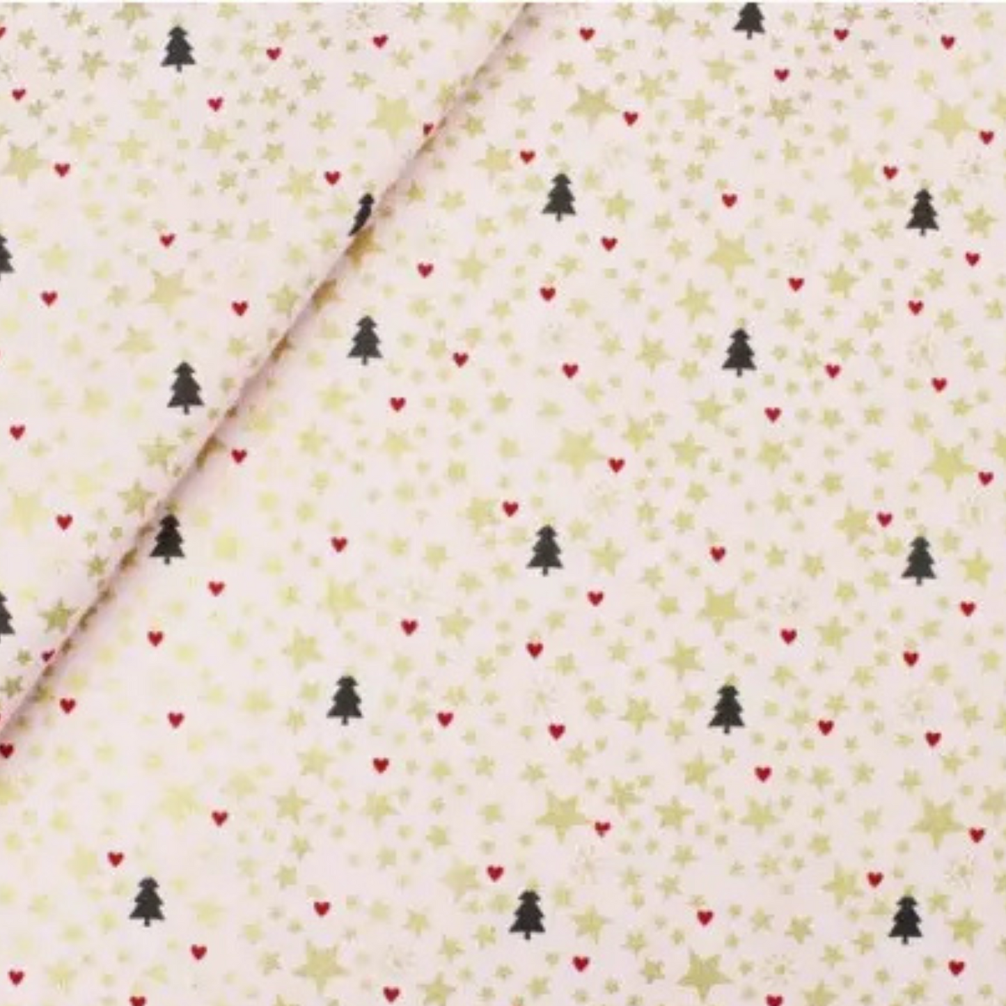 Coupon 45x45cm - Tissu coton Motif Noël