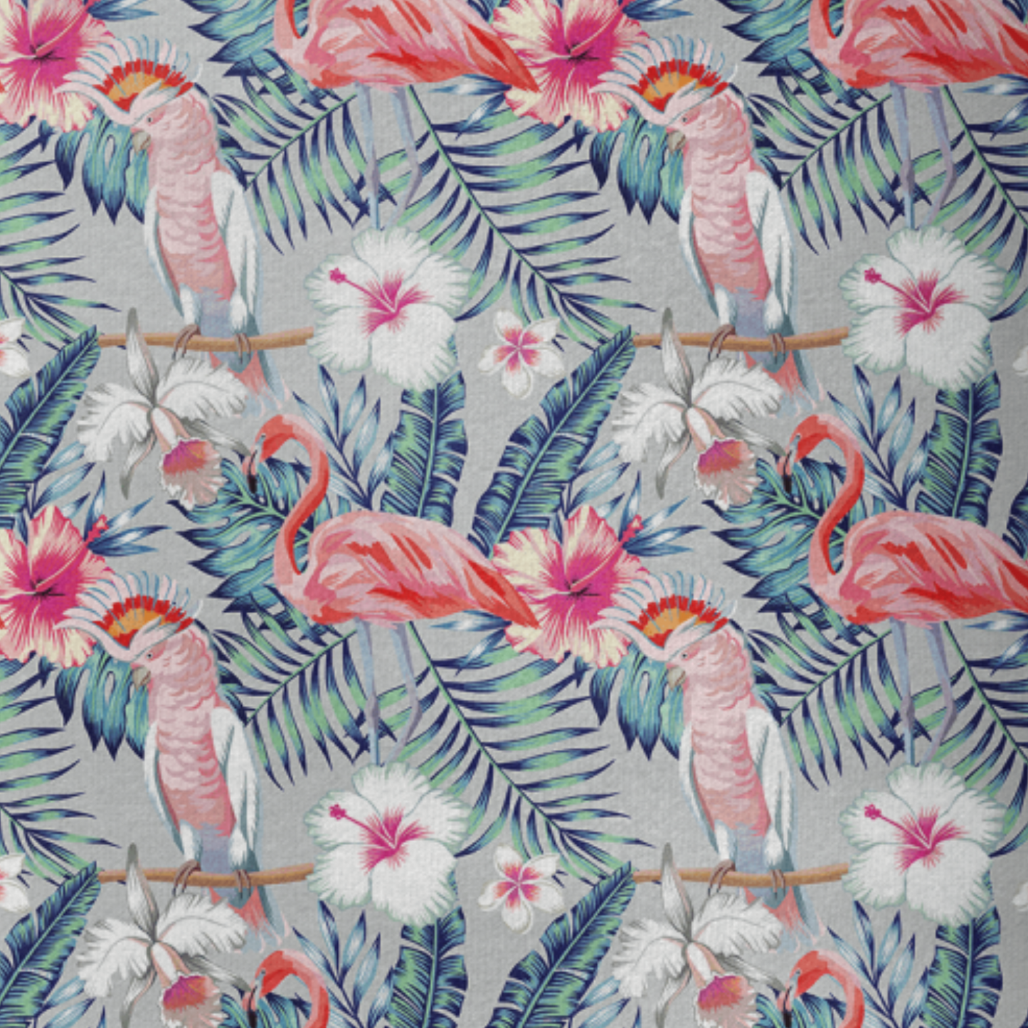Coupon 50x50cm - Tissu coton Motif oiseaux