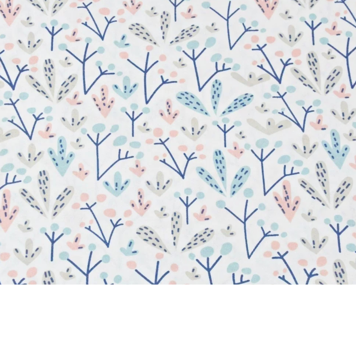 Coupon 50x50cm - Tissu coton Motif fleurs
