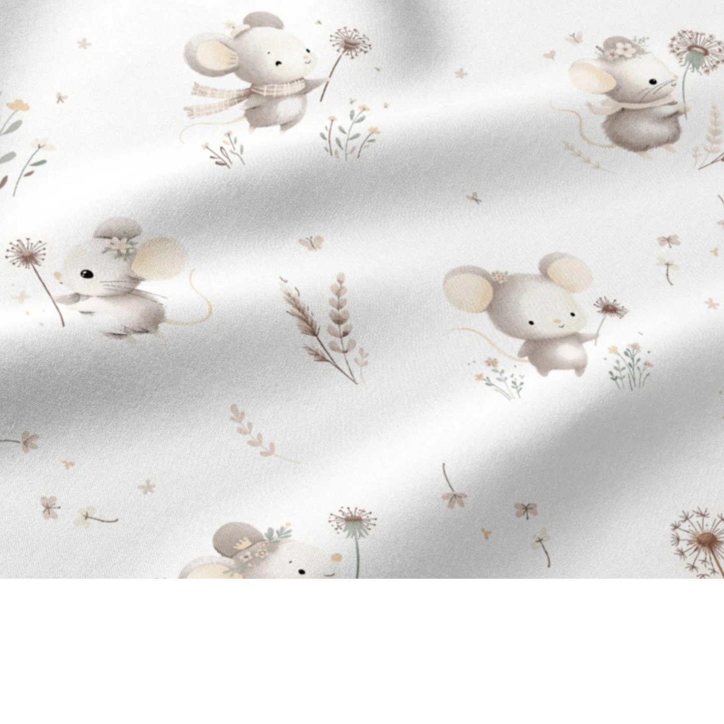 Coupon 50x50cm - Tissu coton Motif souris
