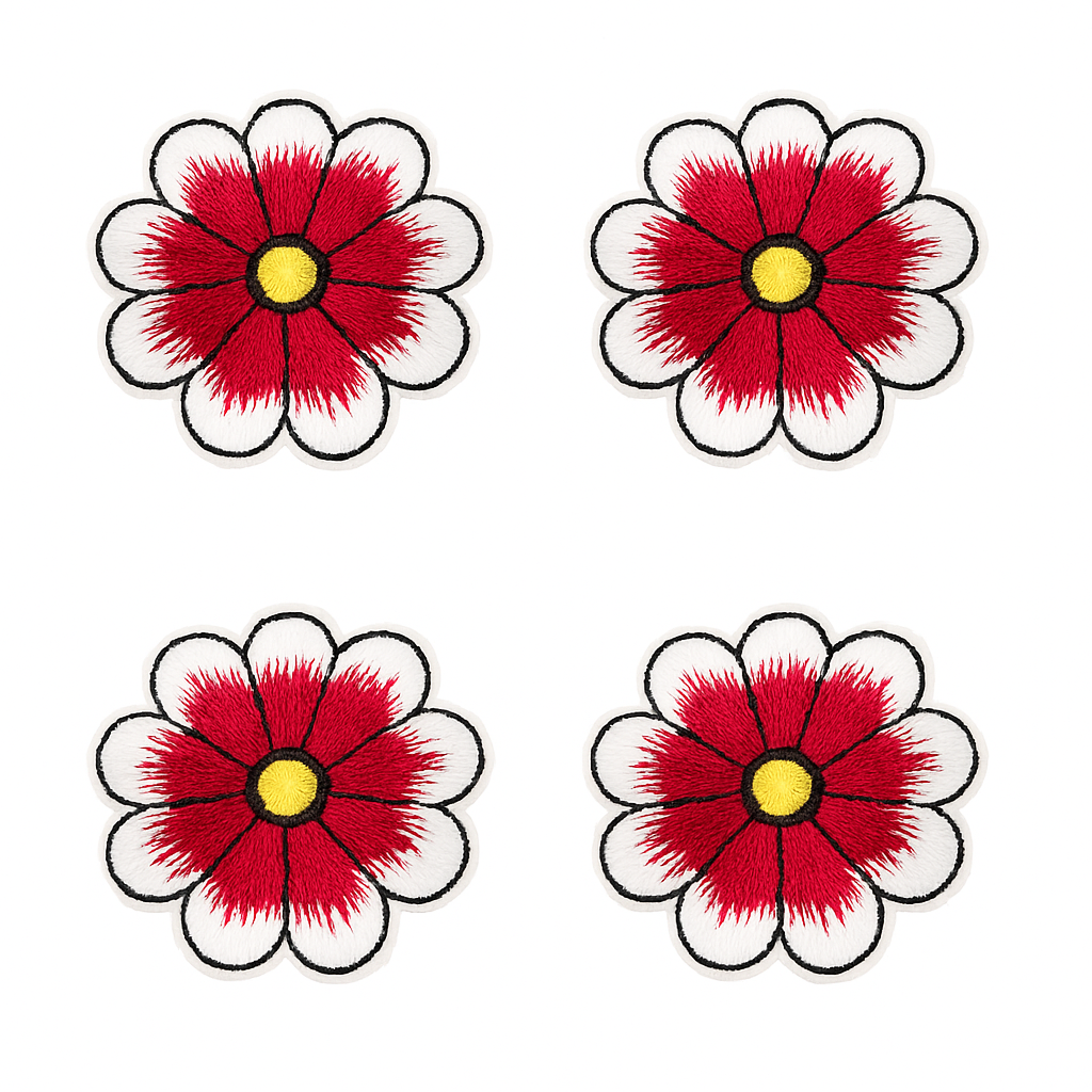 Lot de 4 Patch écusson thermocollant