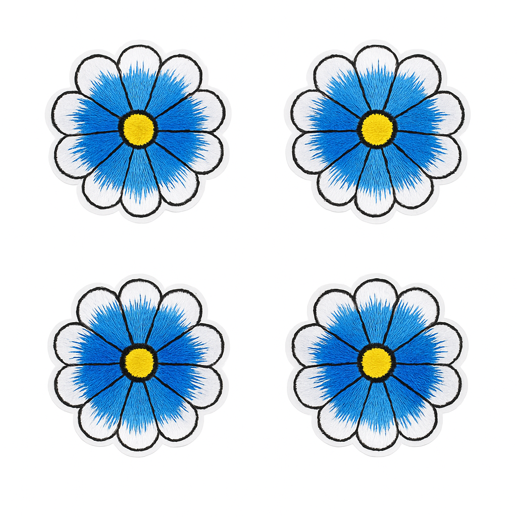 Lot de 4 Patch écusson thermocollant