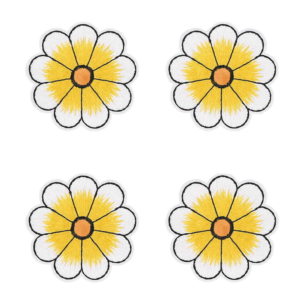 Lot de 4 Patch écusson thermocollant