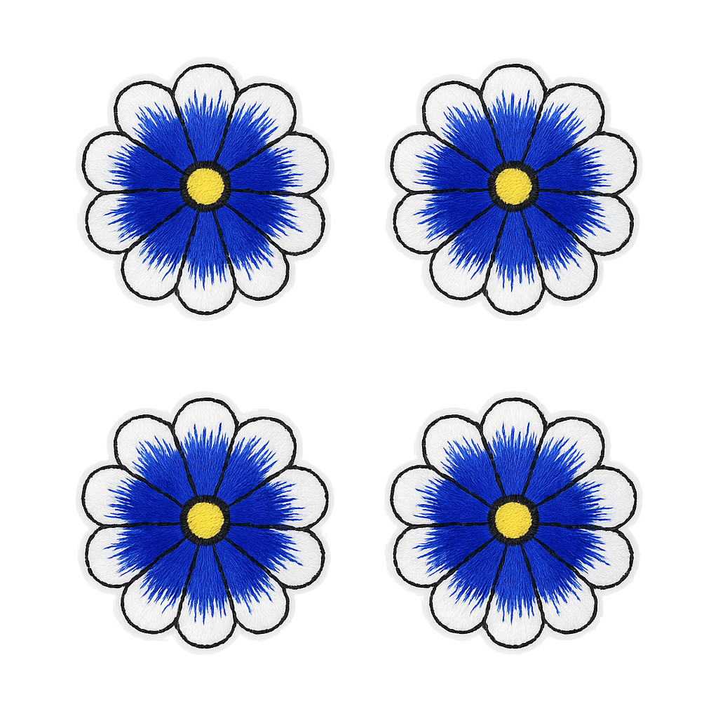 Lot de 4 Patch écusson thermocollant