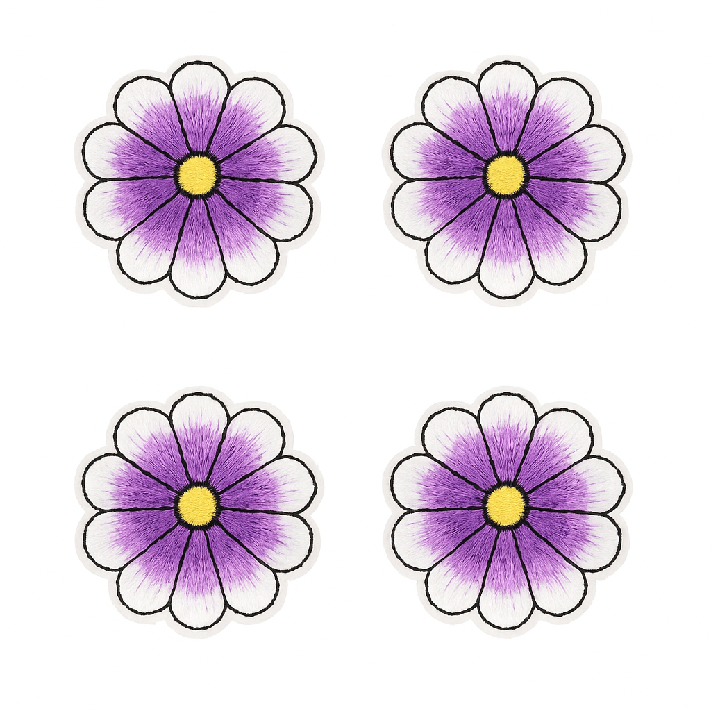 Lot de 4 Patch écusson thermocollant