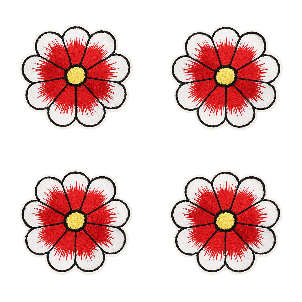 Lot de 4 Patch écusson thermocollant