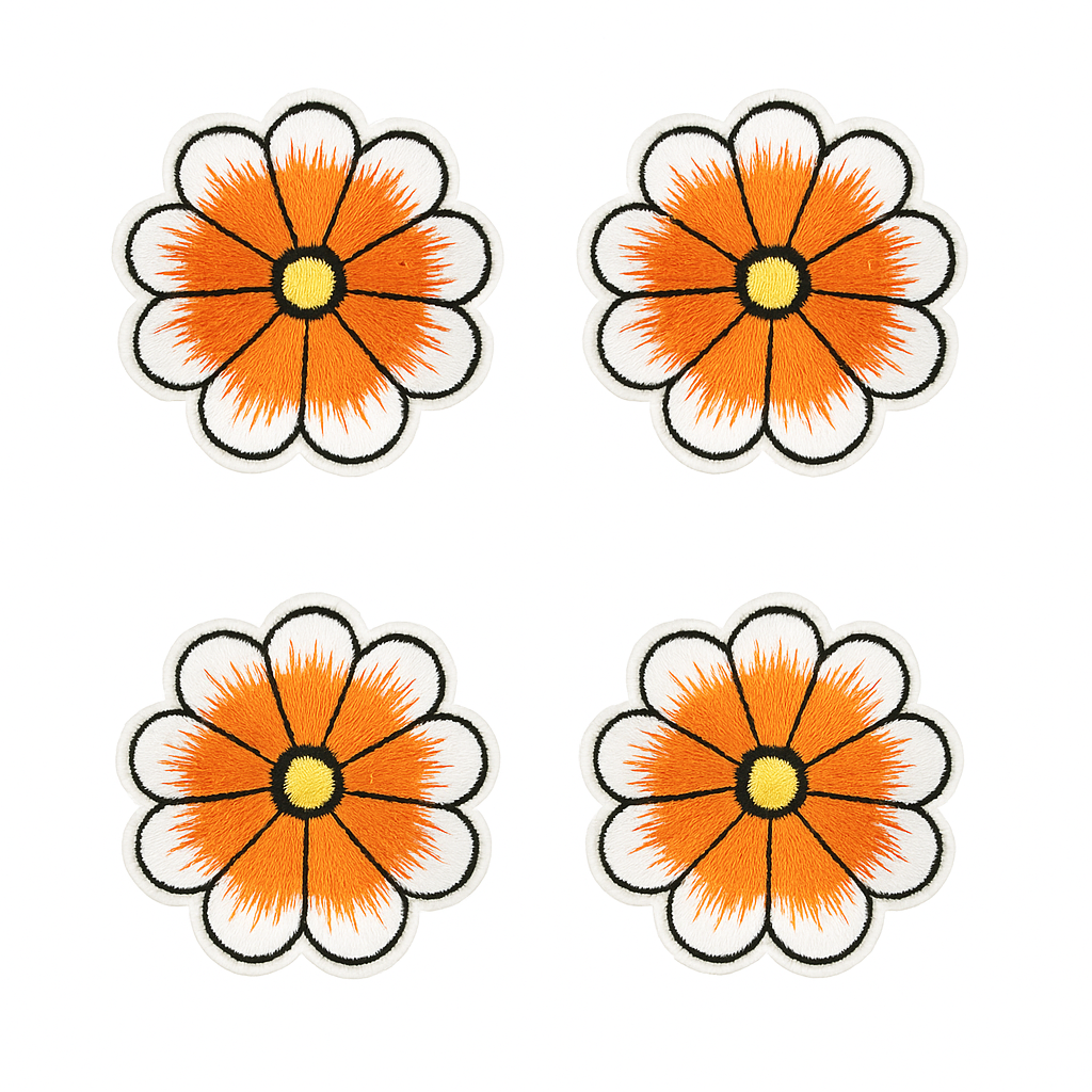 Lot de 4 Patch écusson thermocollant