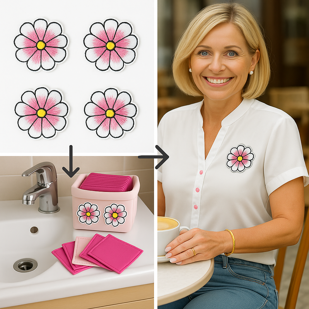 Lot de 4 Patch écusson thermocollant