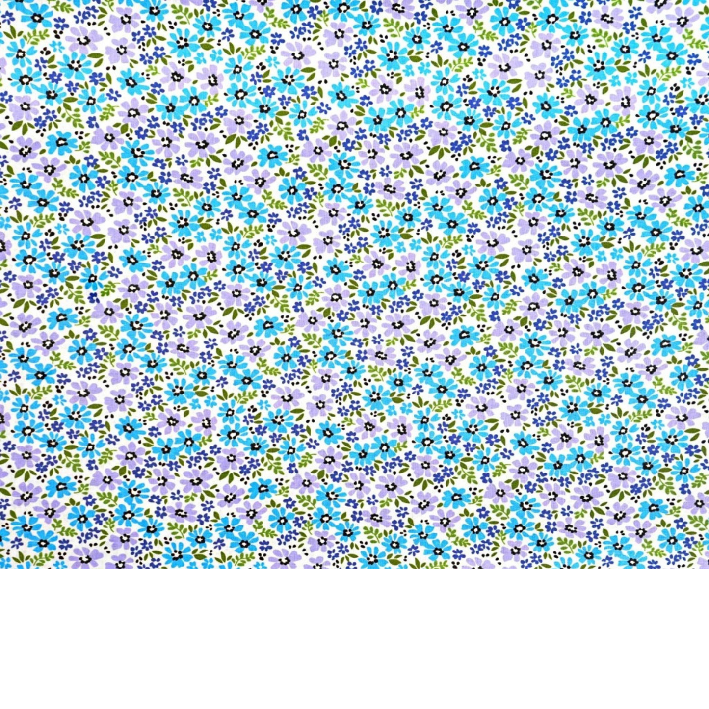 Coupon 50x50cm - Tissu coton Motif fleurs