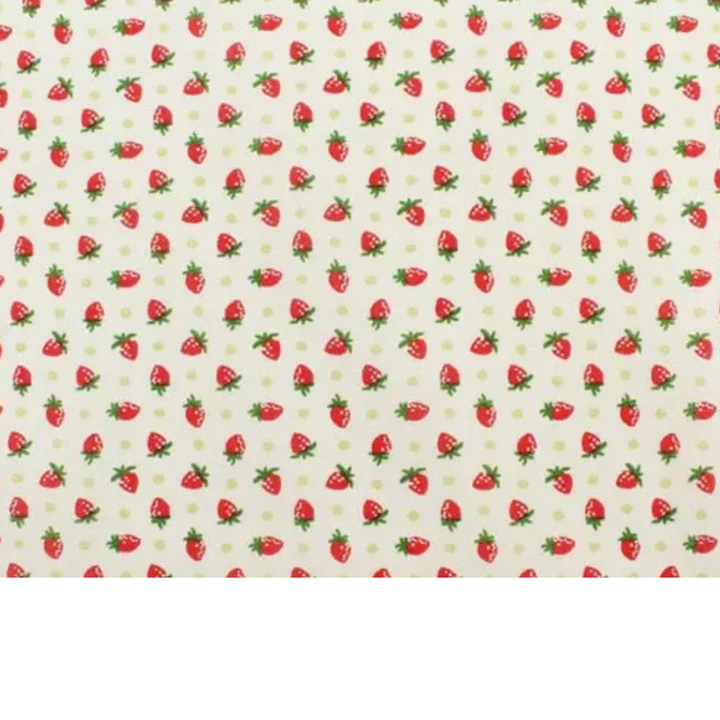 Coupon 45x45cm - Tissu coton Motif fraises