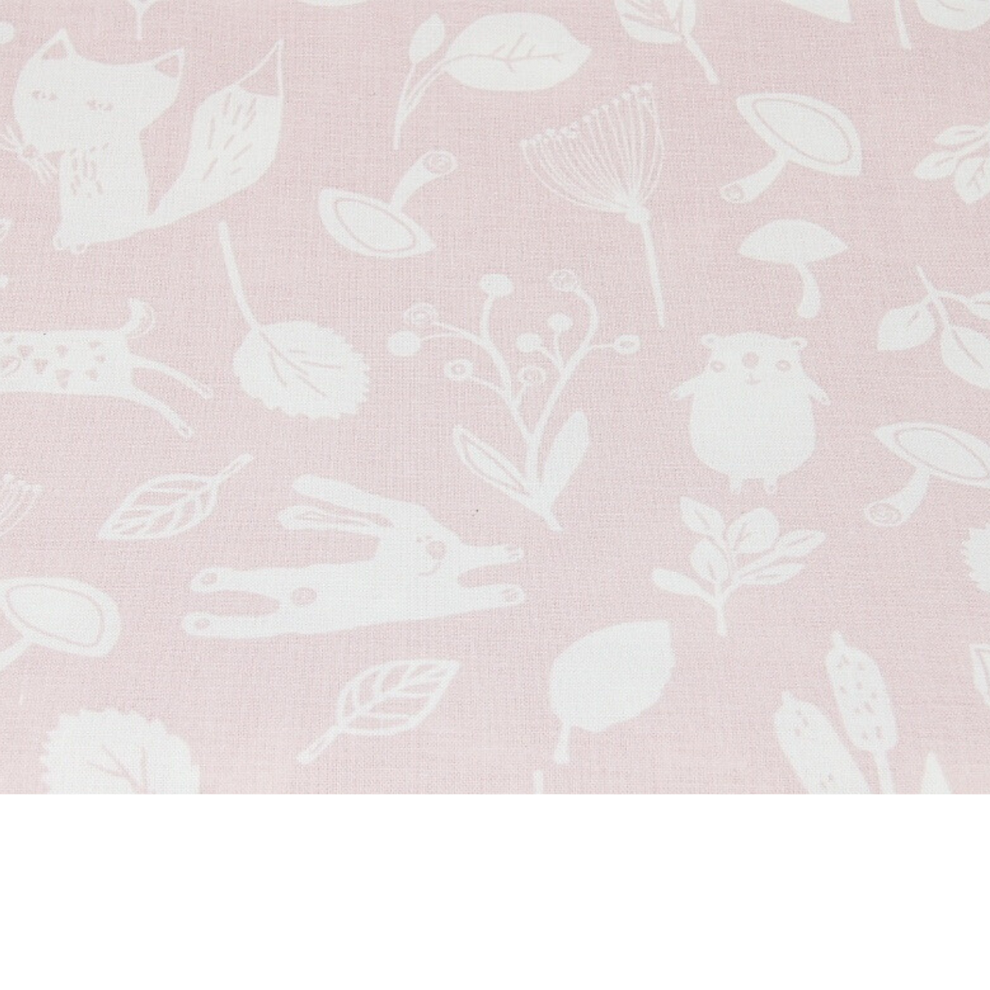 Coupon 45x45cm - Tissu coton Motif animaux rose