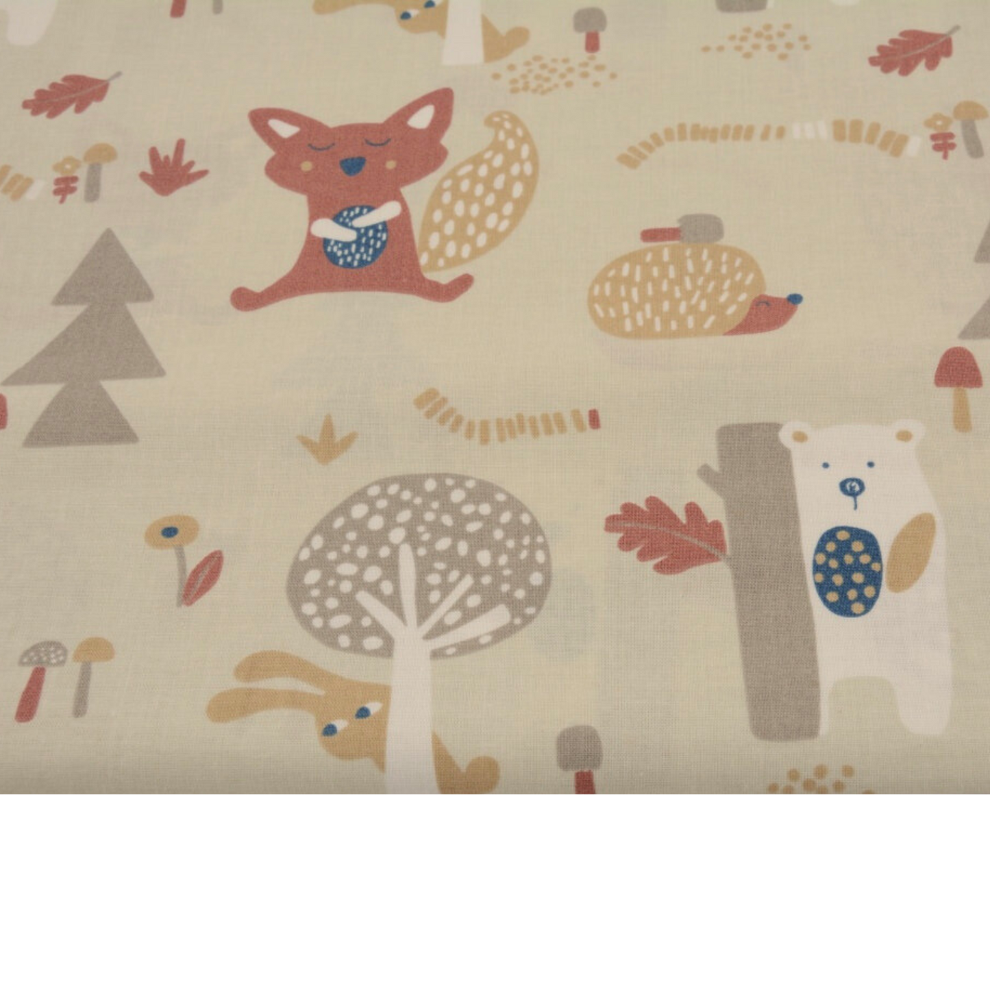 Coupon 45x45cm - Tissu coton Motif animaux