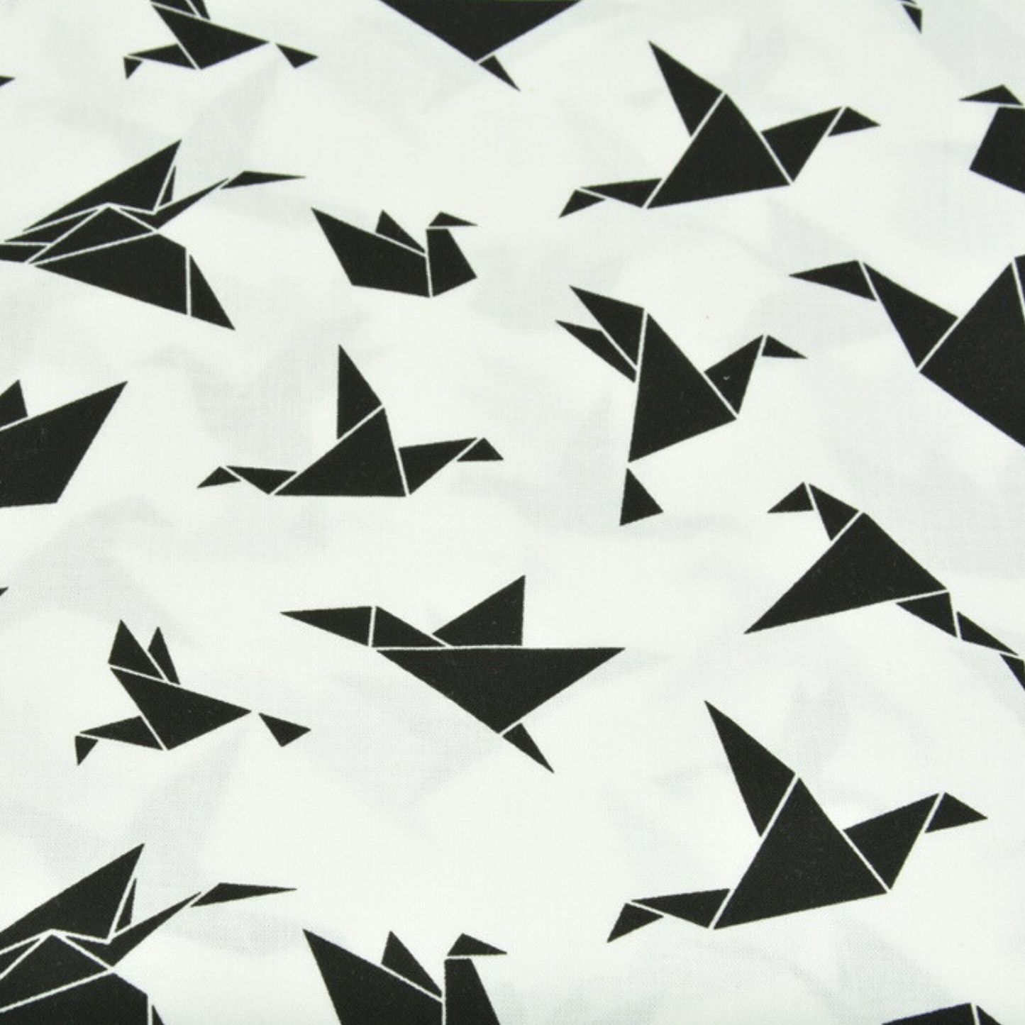 Coupon 45x45cm - Tissu coton Motif oiseaux origami