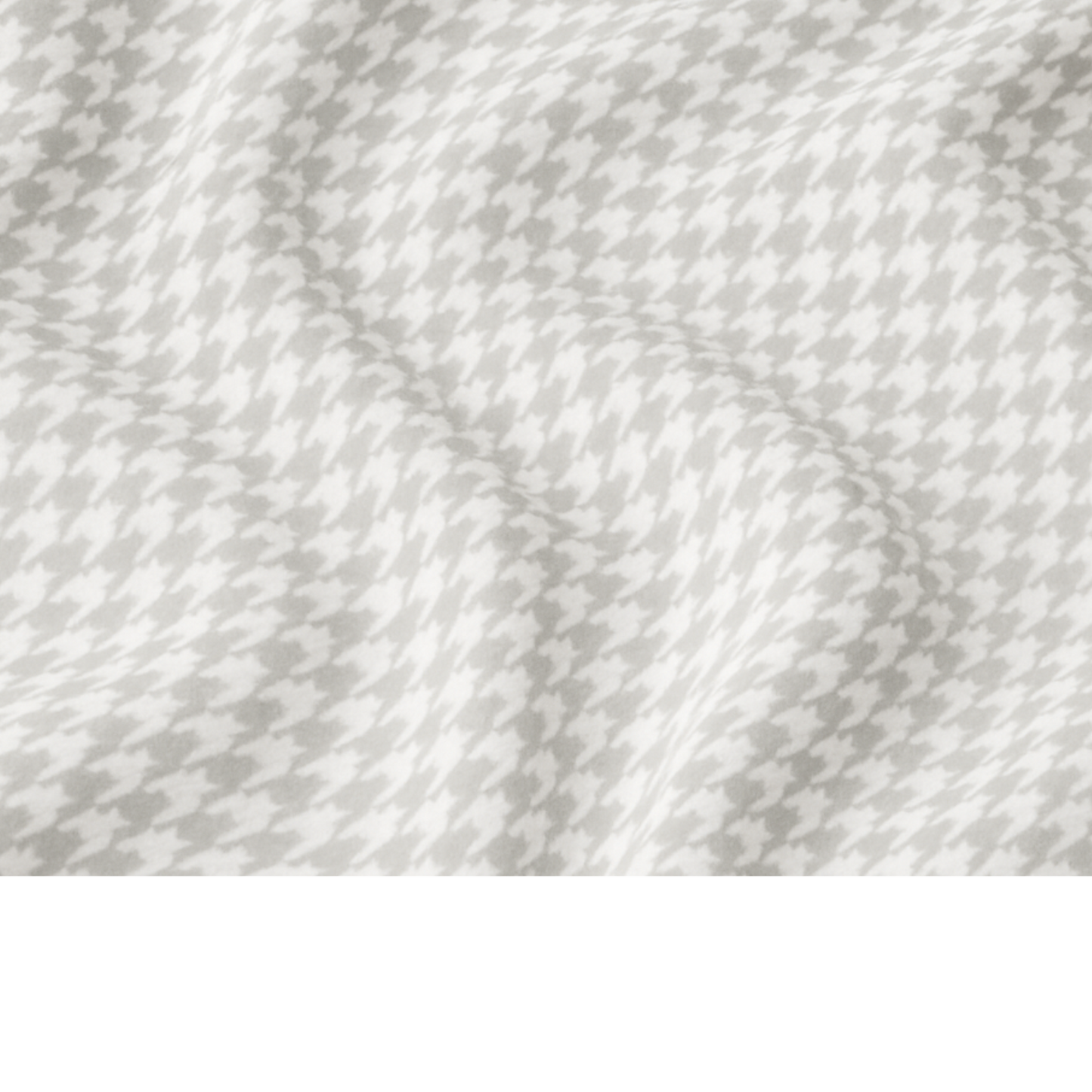Coupon 45x45cm - Tissu coton Motif pied de poule gris/blanc