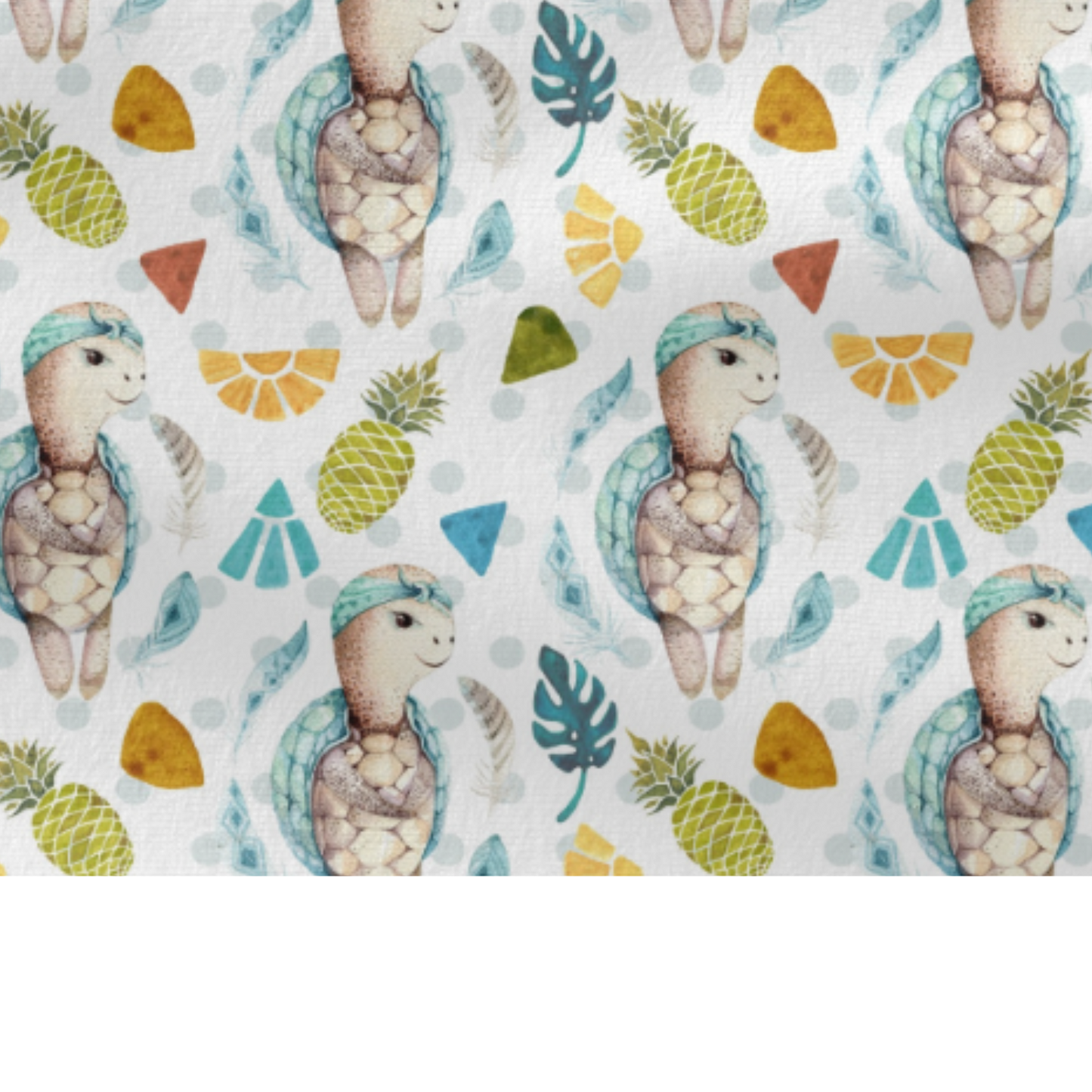 Coupon 50x50cm - Tissu coton Motif tortues
