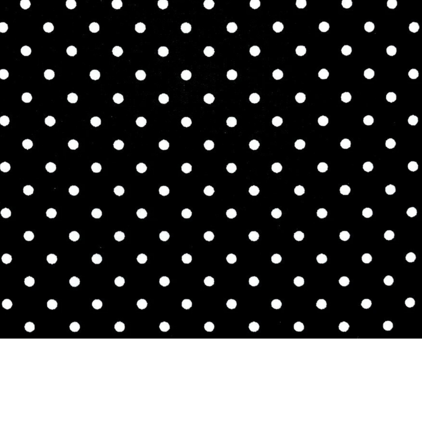 Coupon 50x50cm - Tissu coton Motif pois de 4mm noir
