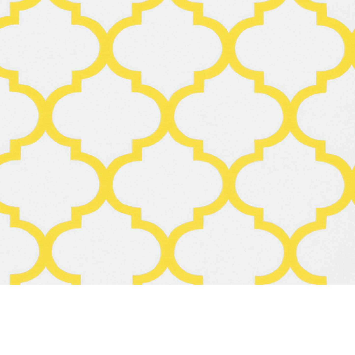 Coupon 45x45cm - Tissu coton Motif jaune/blanc