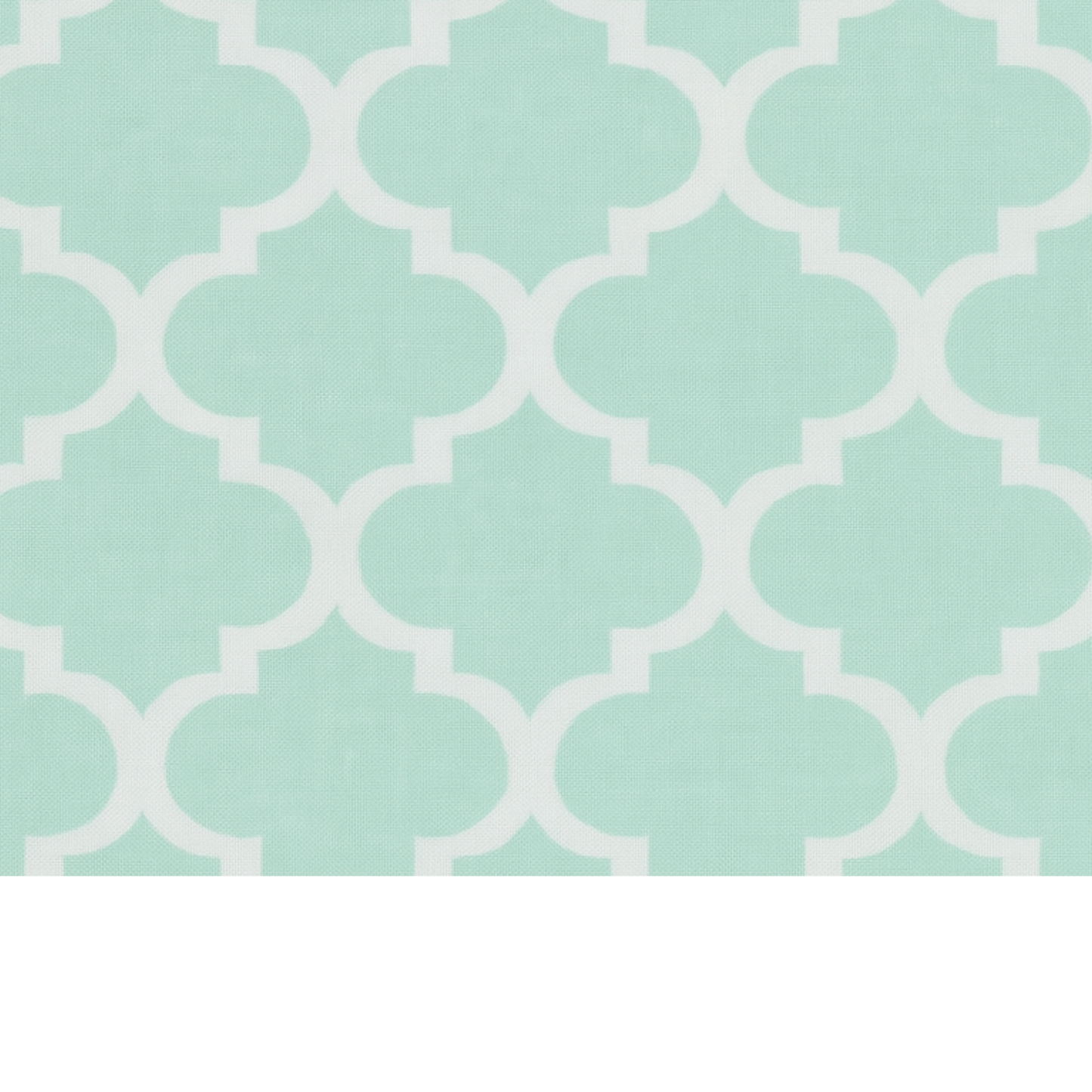 Coupon 45x45cm - Tissu coton Motif menthe/blanc