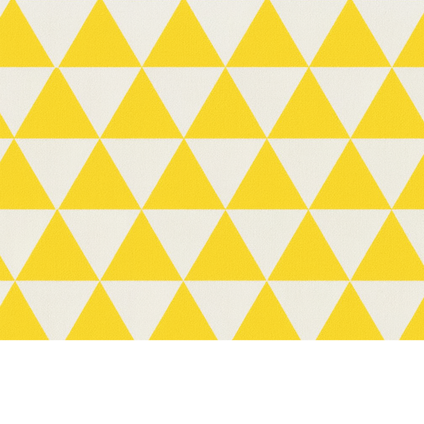 Coupon 45x45cm - Tissu coton Motif triangles jaune