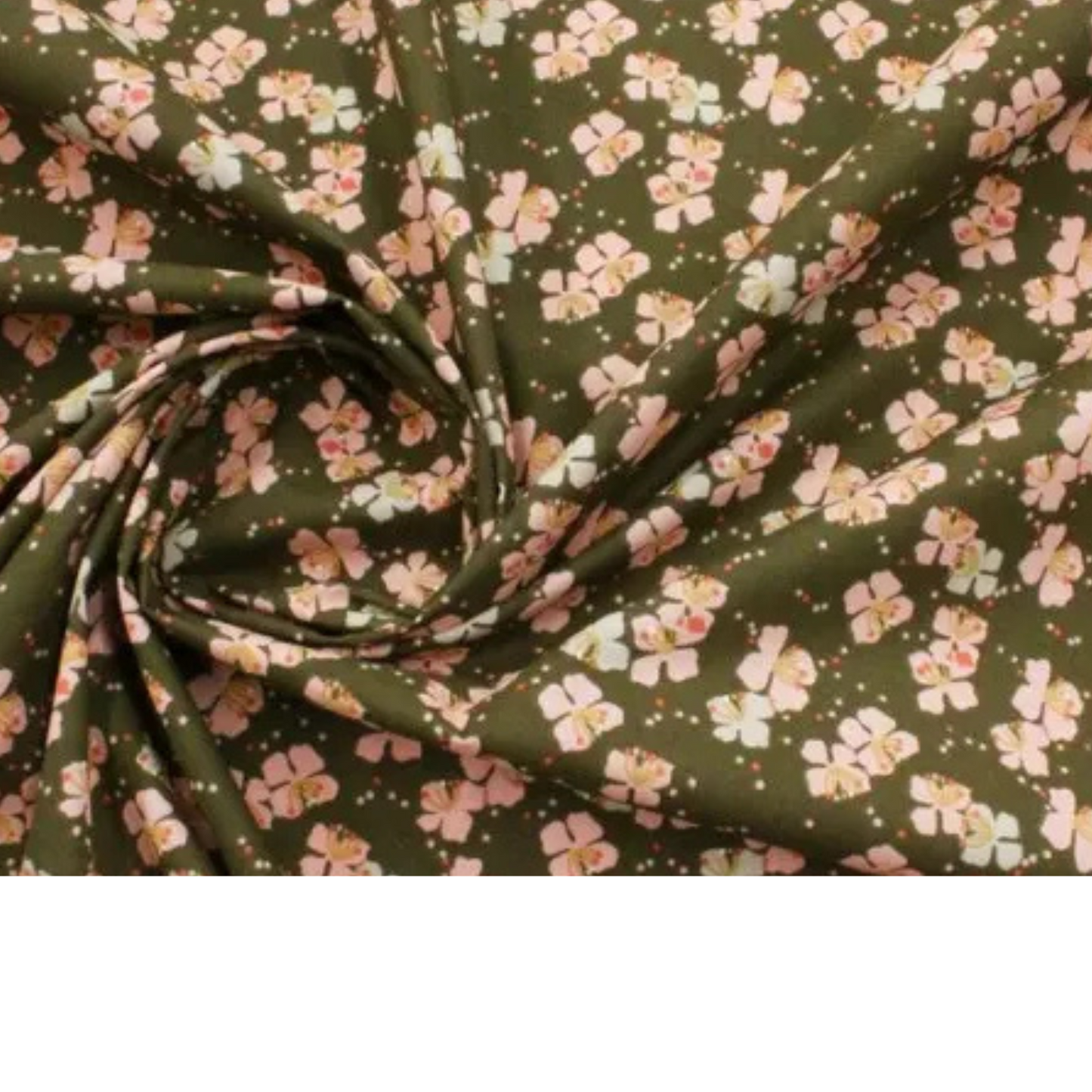 Coupon 45x45cm - Tissu coton Motif fleurs
