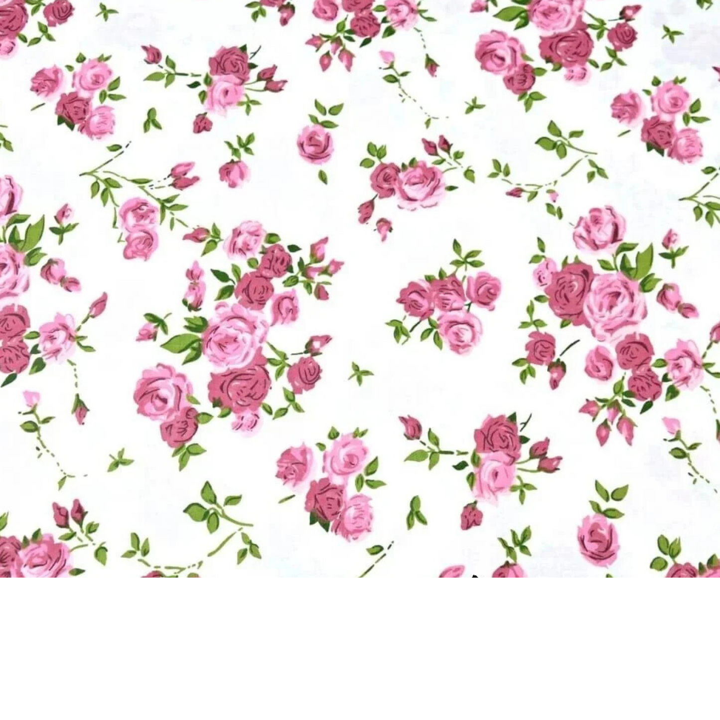 Coupon 50x50cm - Tissu coton Motif fleurs