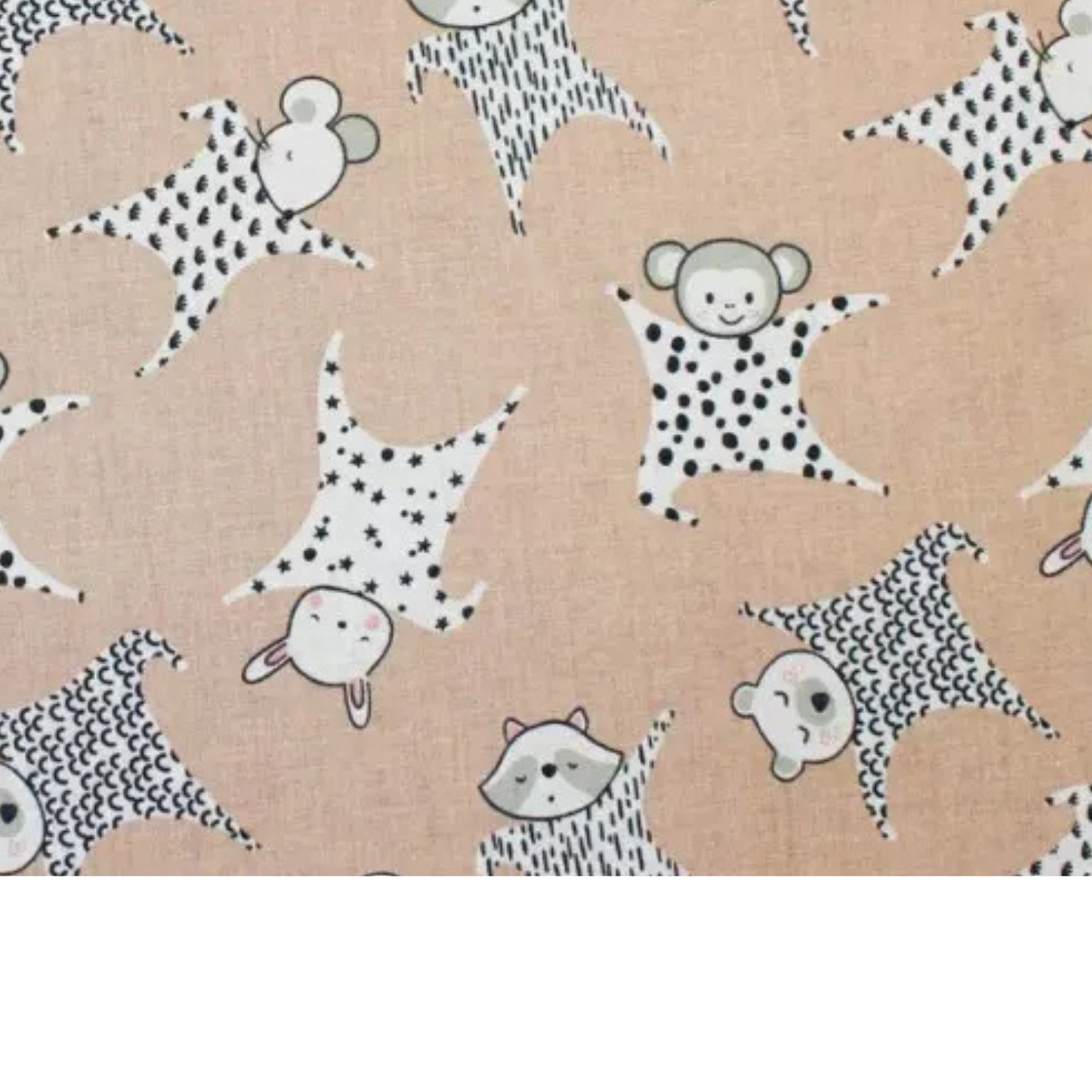 Coupon 50x50cm - Tissu coton Motif doudous