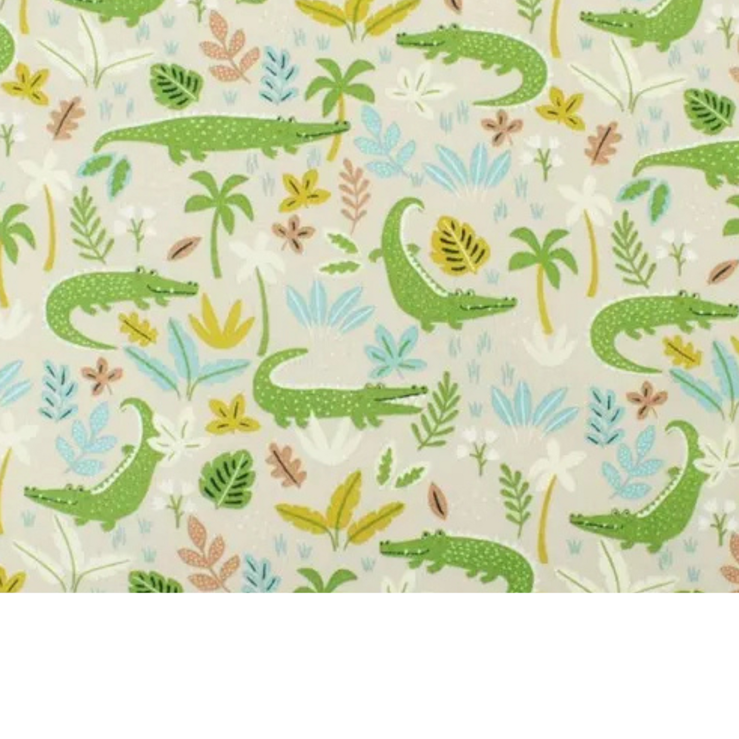 Coupon 45x45cm - Tissu coton Motif crocodiles