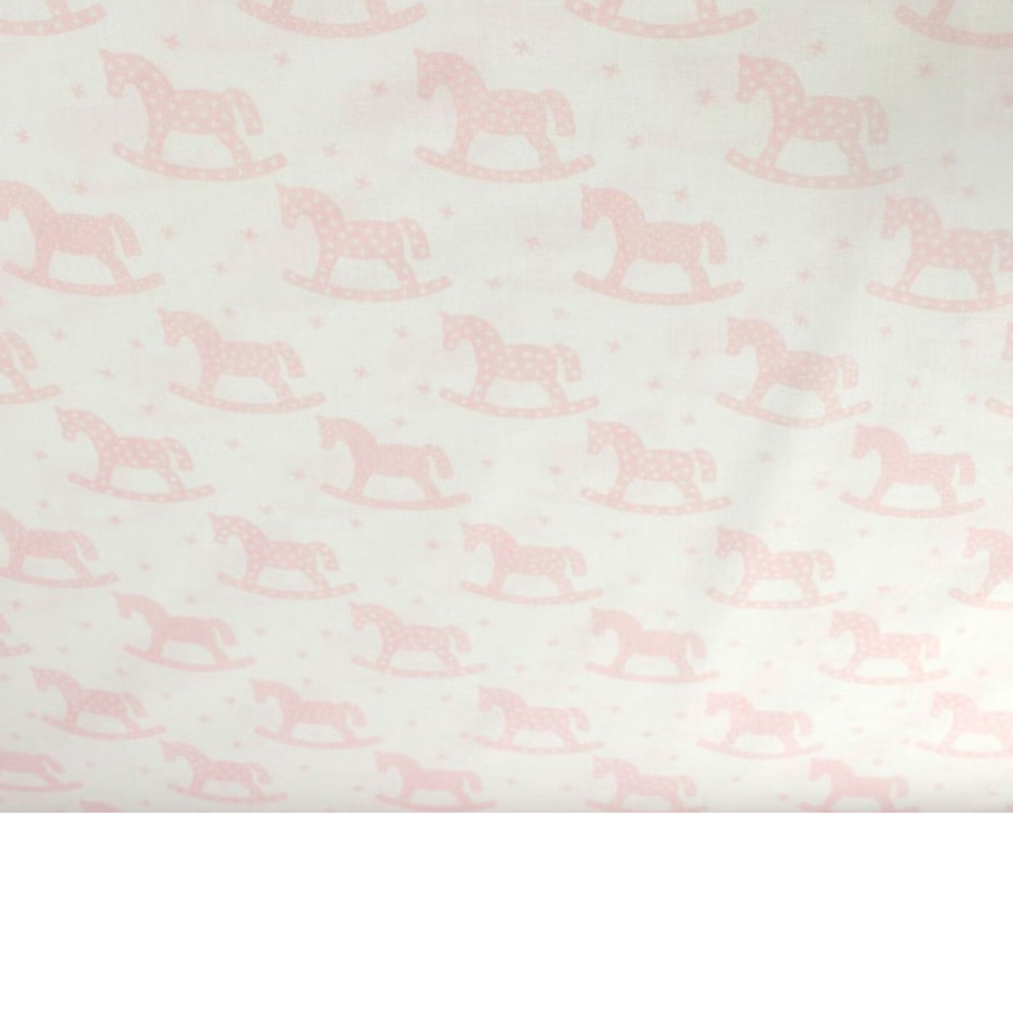 Coupon 45x45cm - Tissu coton Motif cheval à bascule
