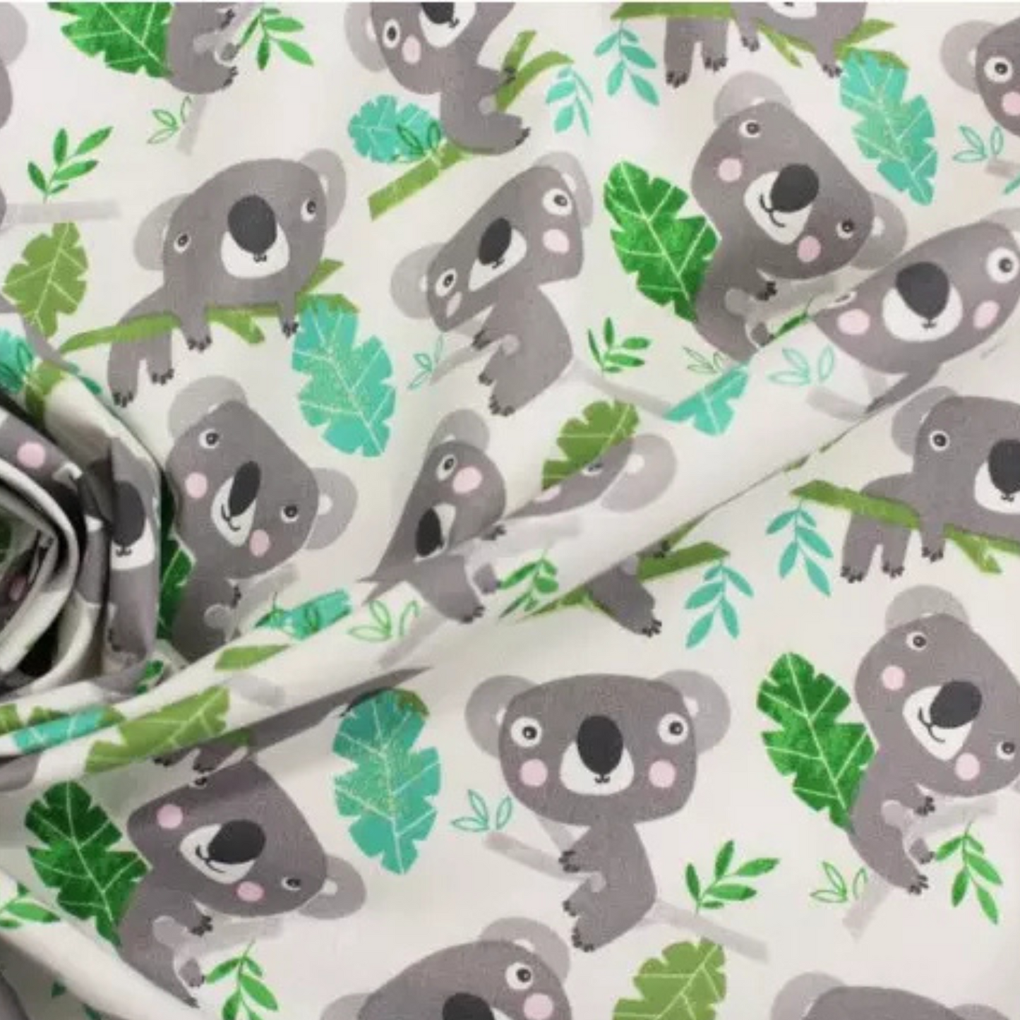 Coupon 50x50cm - Tissu coton Motif Koalas