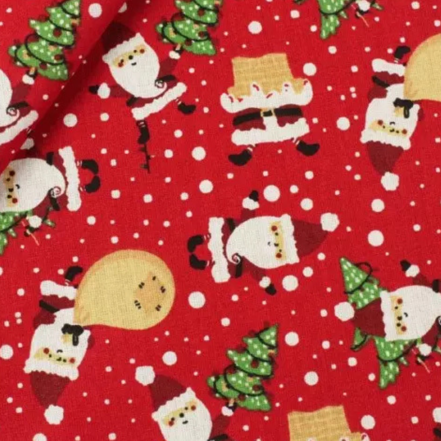 Coupon 45x45cm - Tissu coton Motif Noël