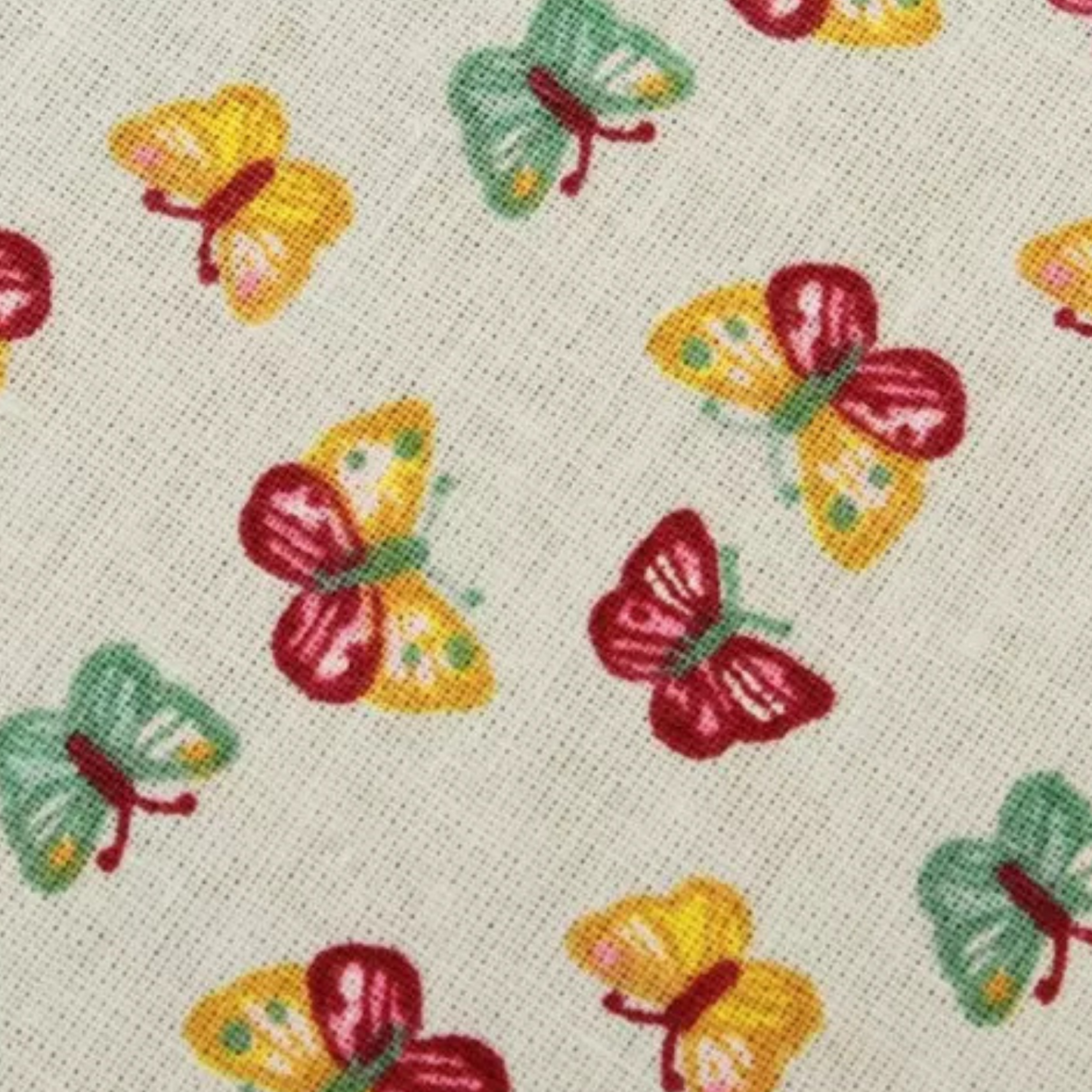 Coupon 45x45cm - Tissu coton Motif papillons