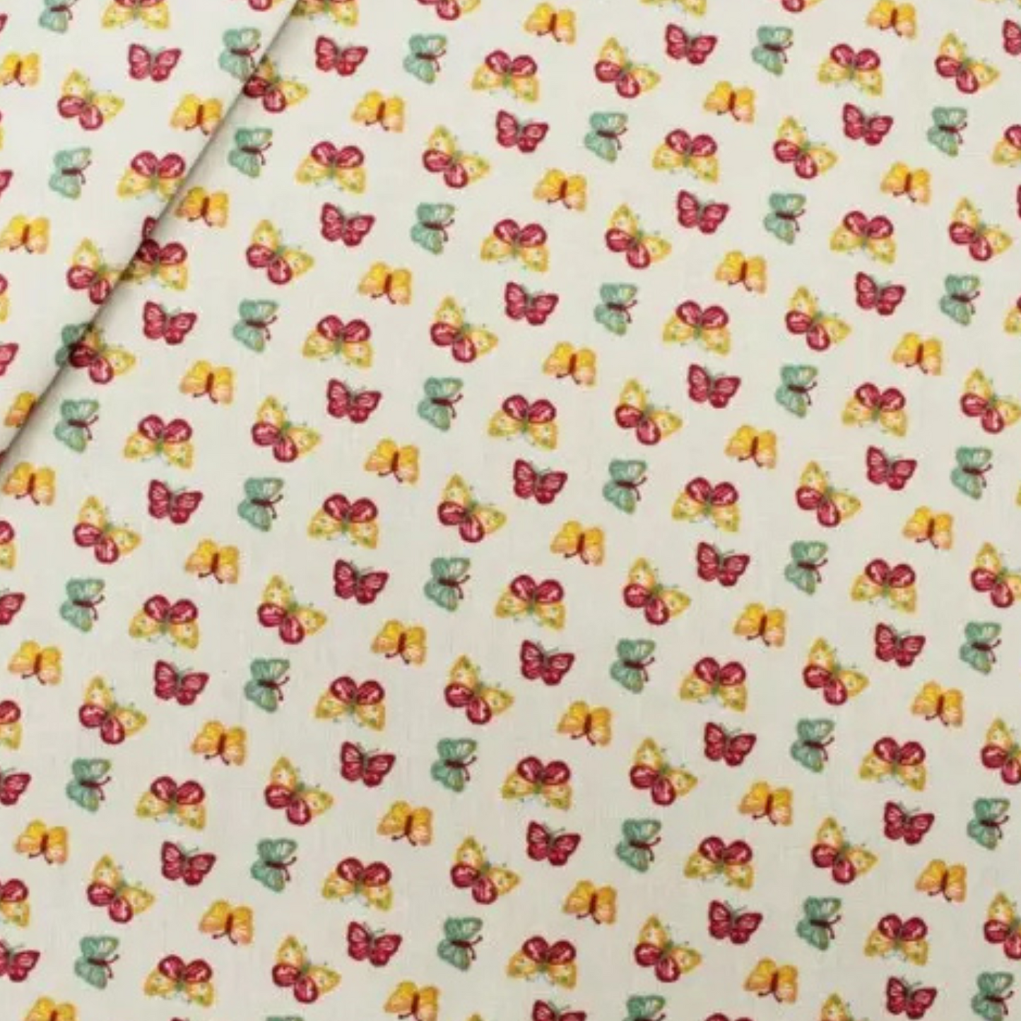 Coupon 45x45cm - Tissu coton Motif papillons