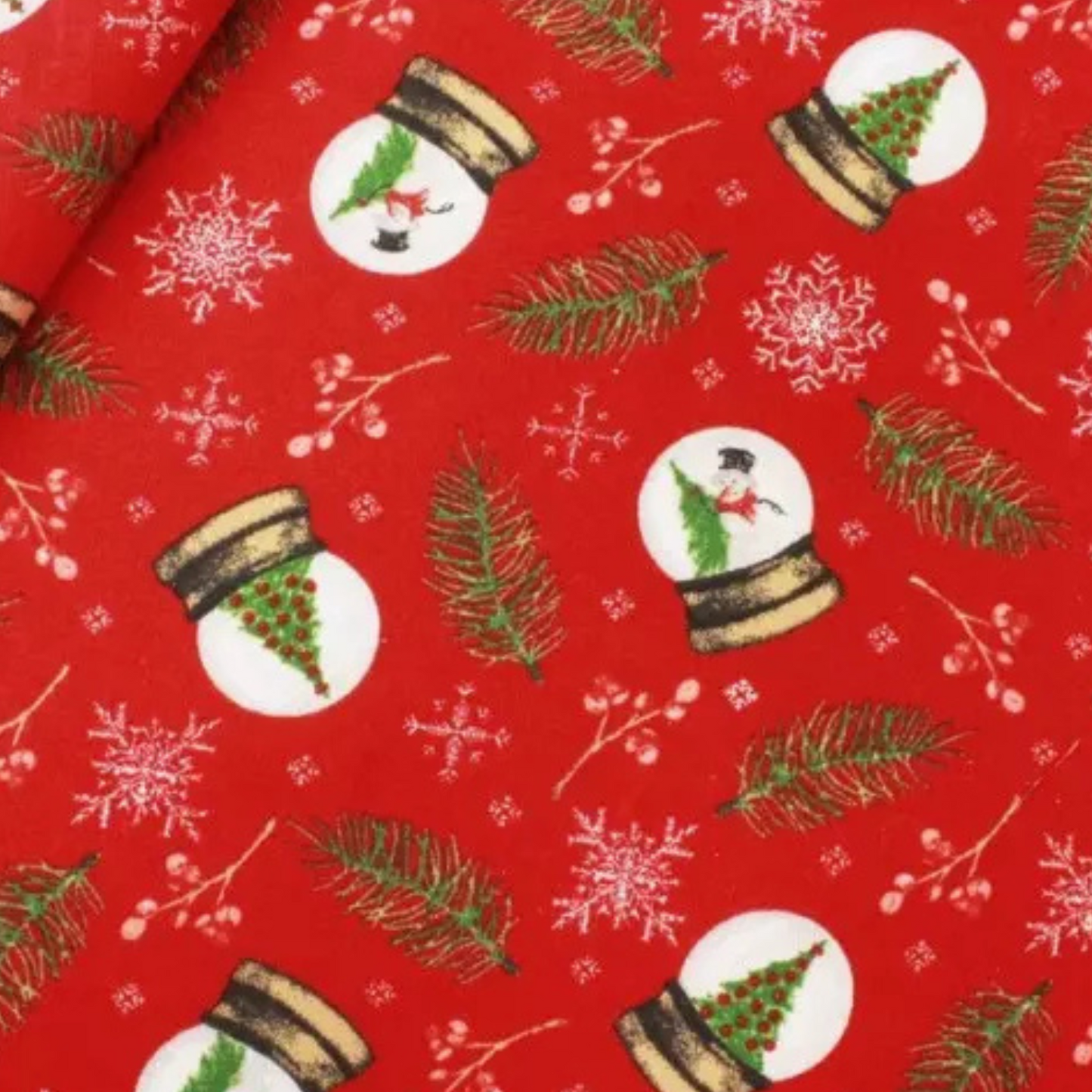 Coupon 45x45cm - Tissu coton Motif Noël