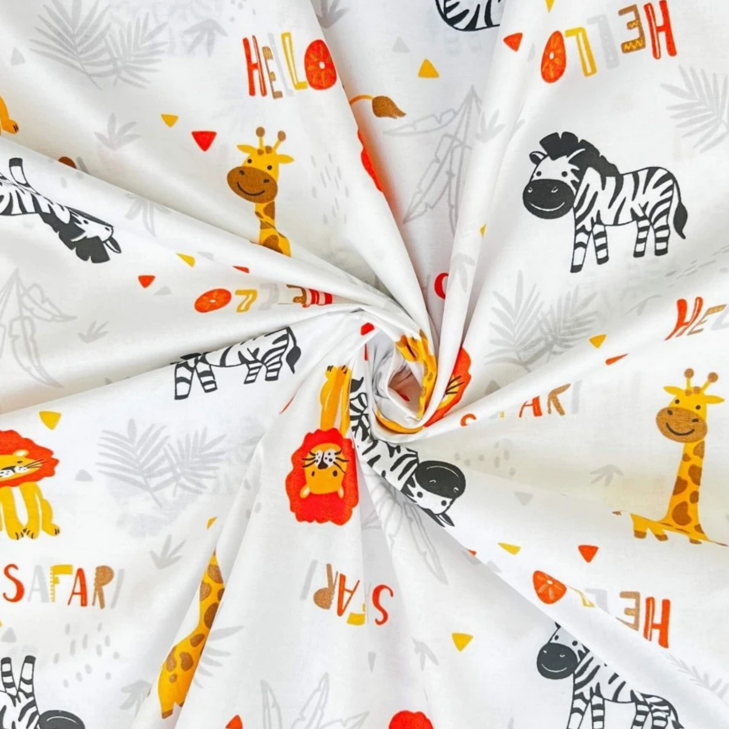 Coupon 50x50cm - Tissu coton Motif animaux