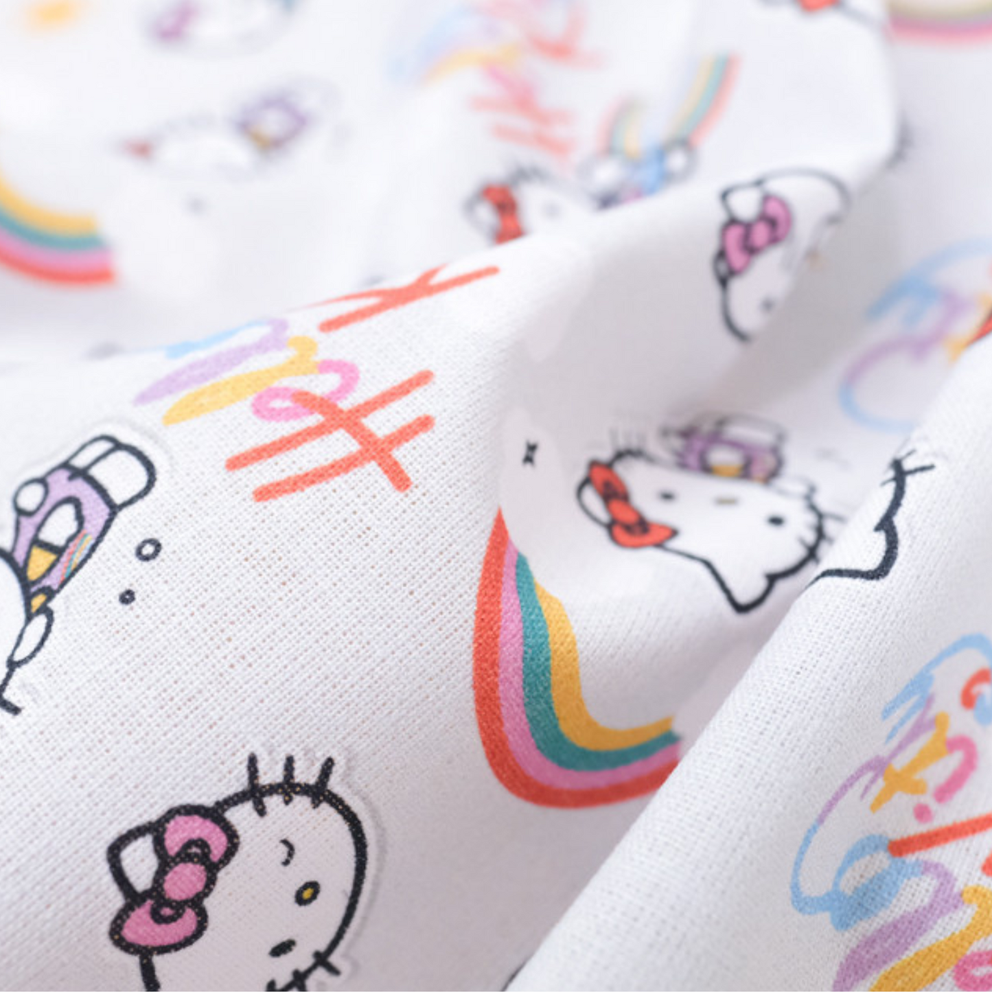 Coupon 45x45cm - Tissu coton Motif hello kitty