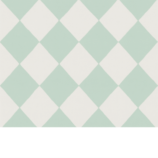 Coupon 45x45cm - Tissu coton Motif géométrique menthe