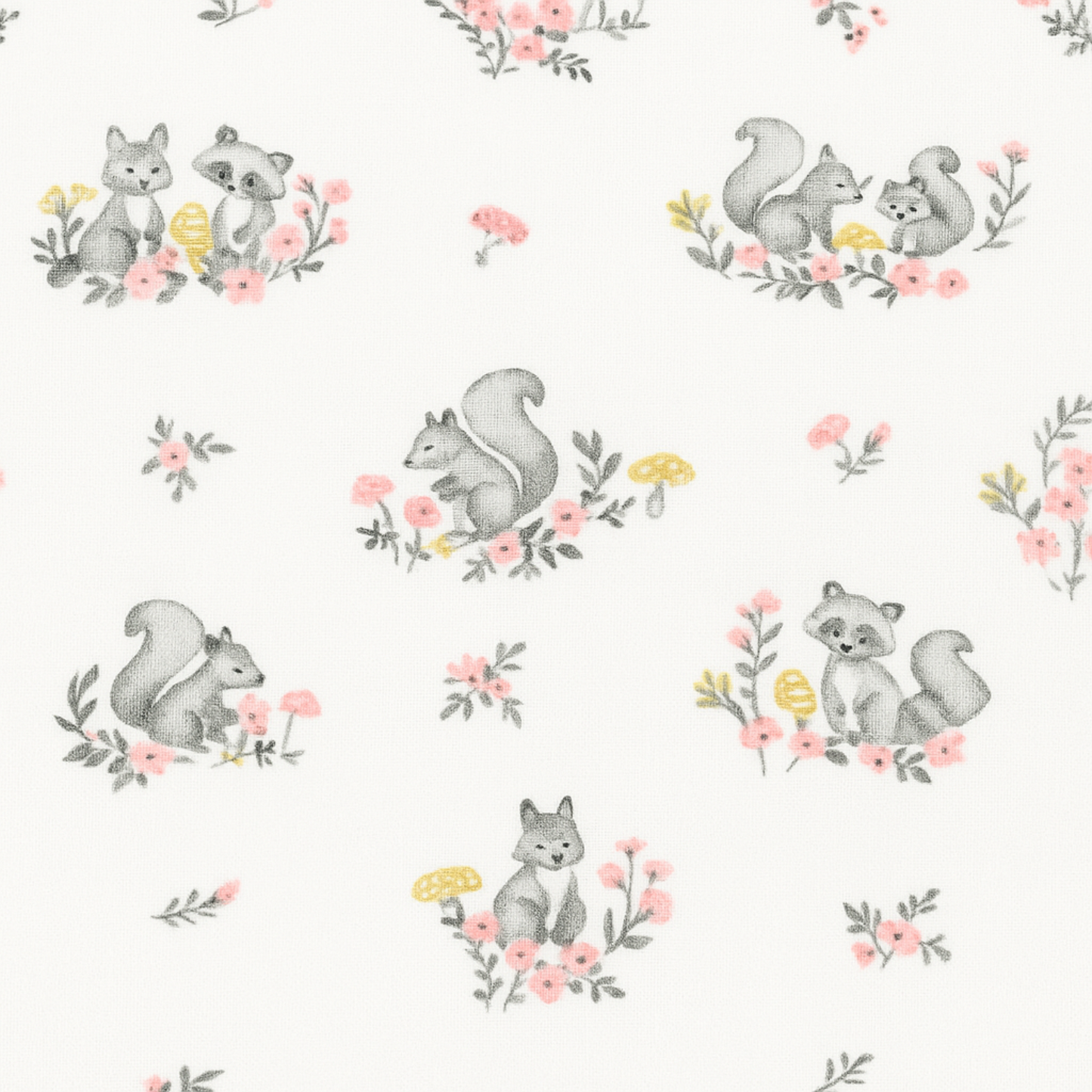 Coupon 45x45cm - Tissu coton Motif animaux