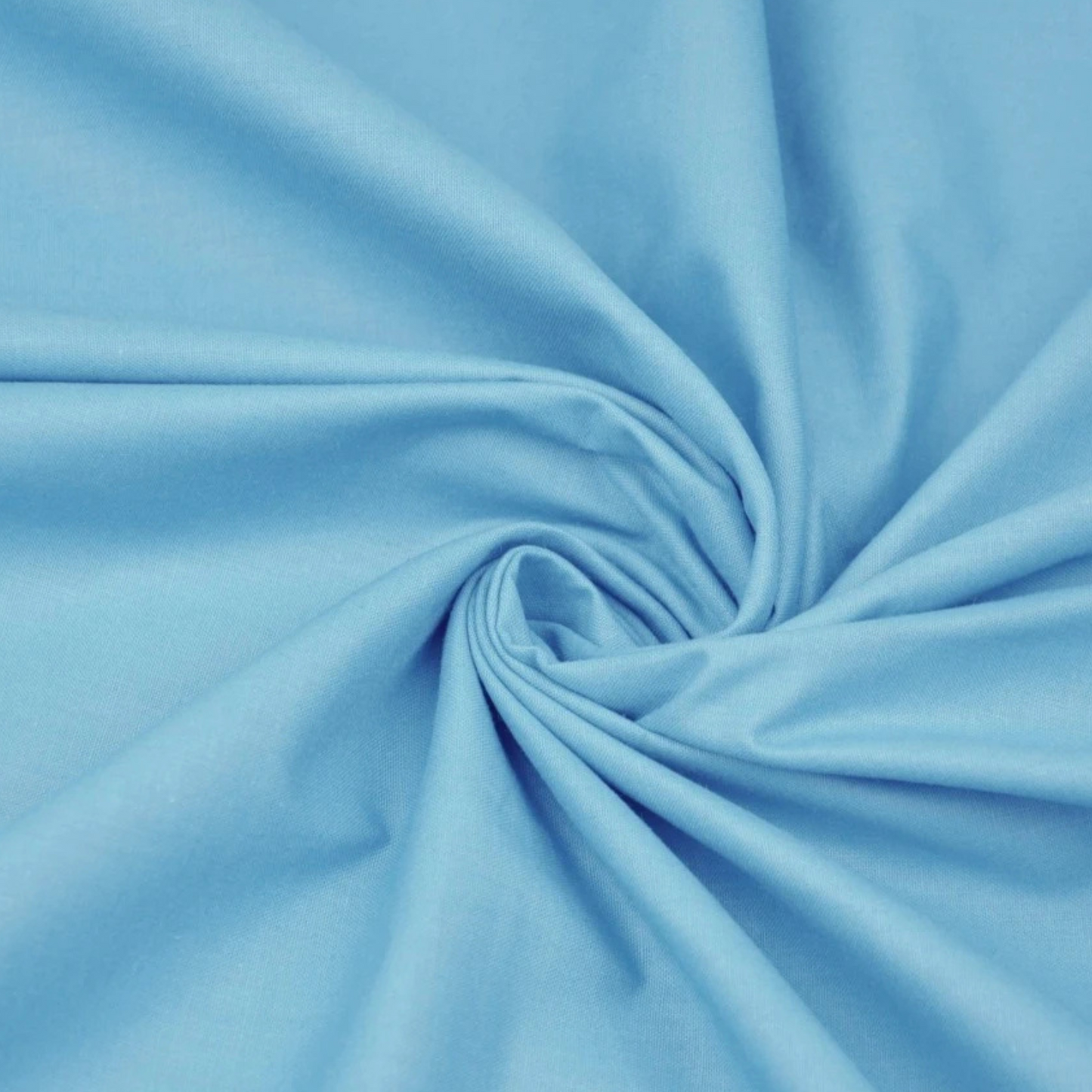 Coupon 50x50cm - Tissu coton bleu uni