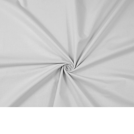 Coupon 50x50cm - Tissu coton gris clair uni