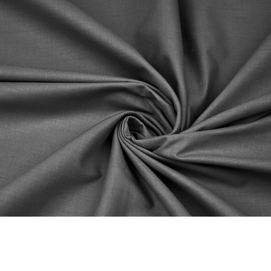 Coupon 50x50cm - Tissu coton gris foncé uni