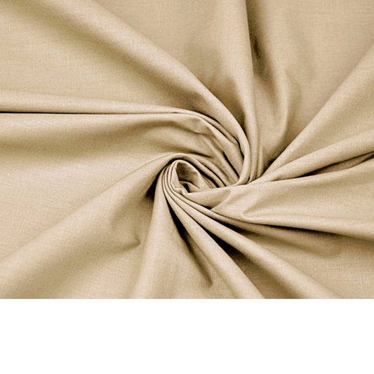 Coupon 50x50cm - Tissu coton cacao uni