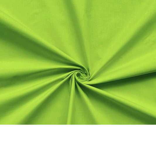 Coupon 50x50cm - Tissu coton vert pomme uni