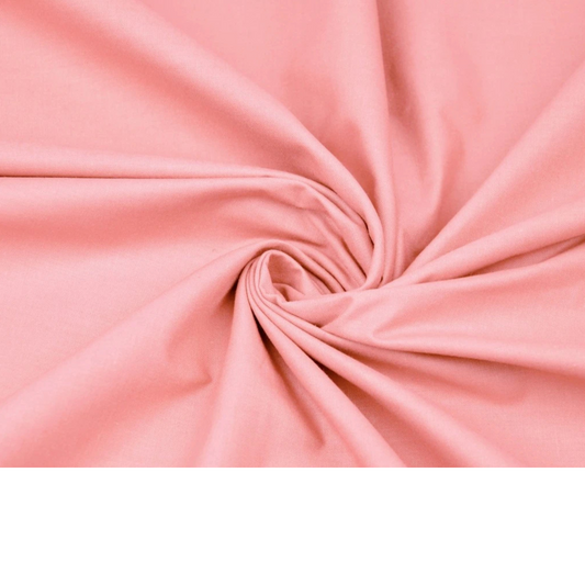 Coupon 50x50cm - Tissu coton saumon uni