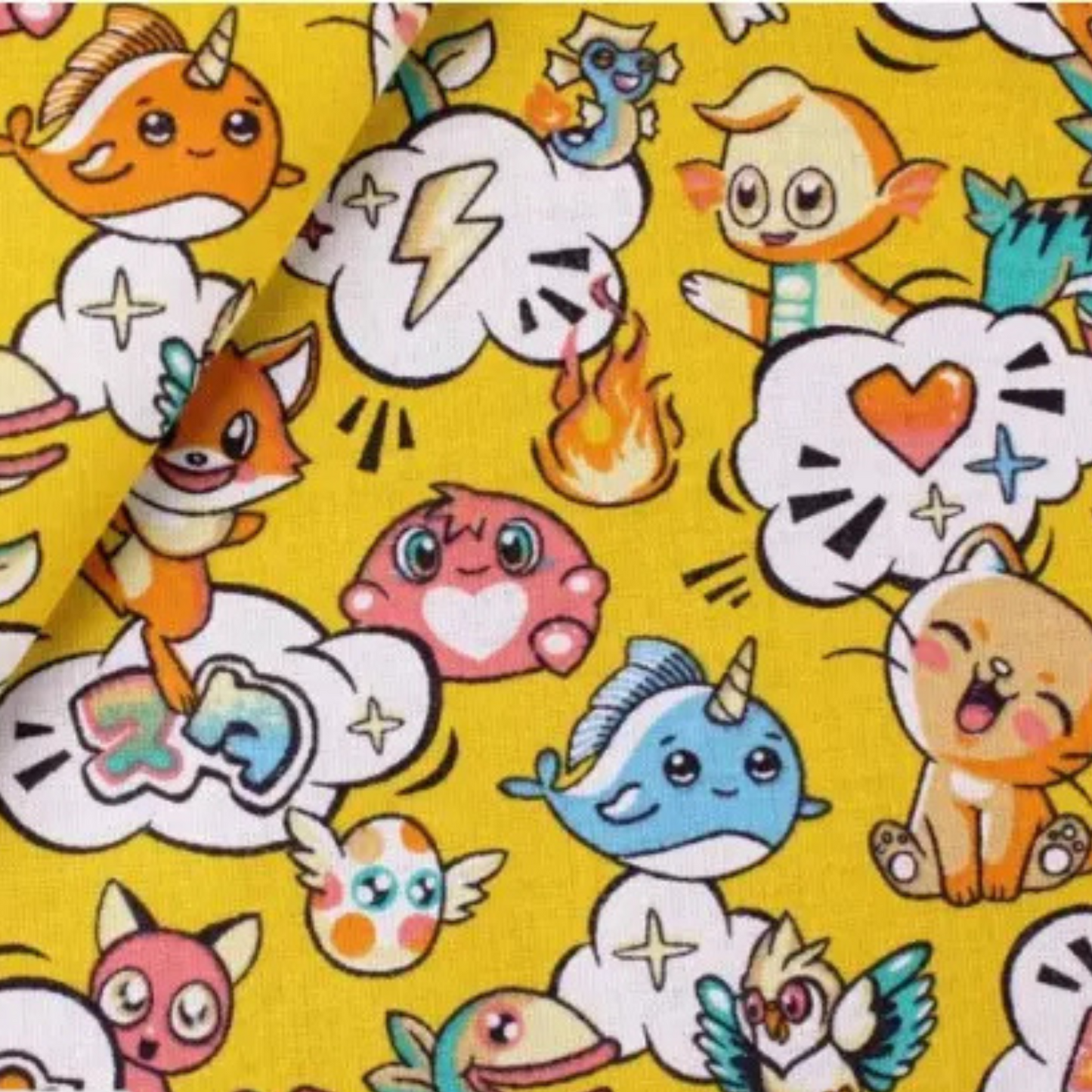 Coupon 50x50cm - Tissu coton Motif animaux