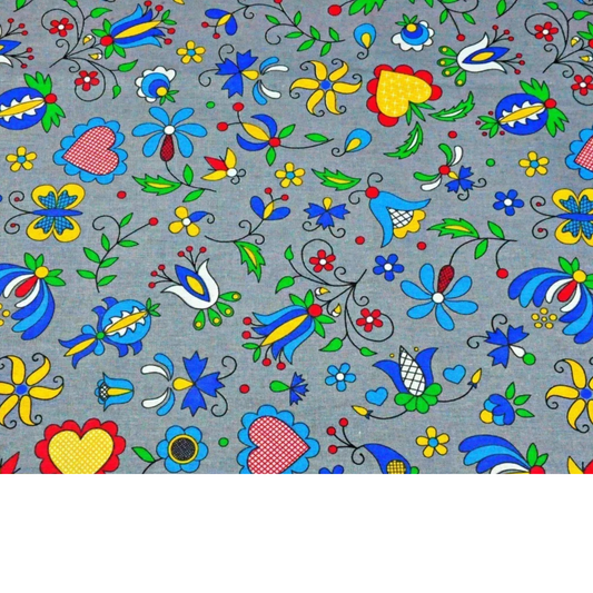 Coupon 50x50cm - Tissu coton Motifs colorés
